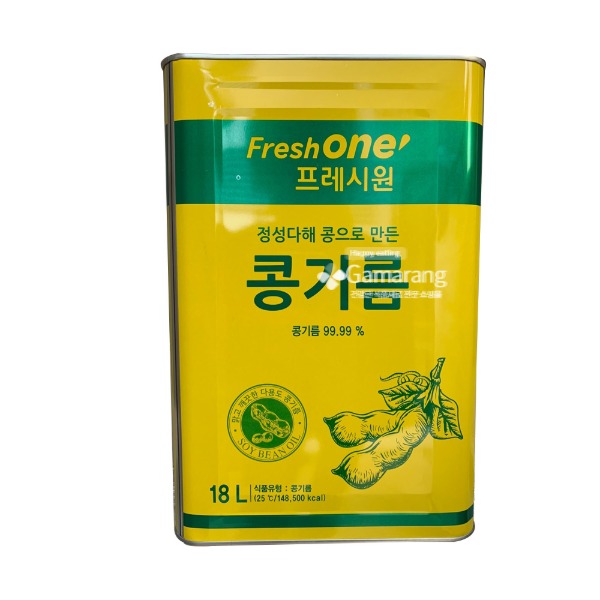 프레시원 콩기름18L, 대두유, Fresh one,업소용콩기름,대용량대두유
