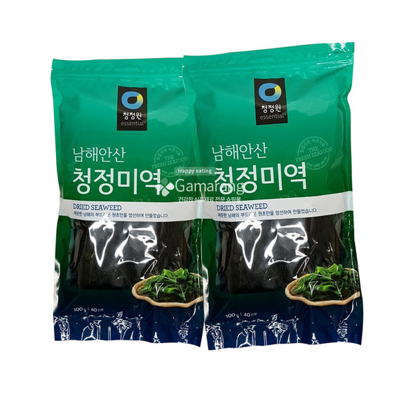 청정원 ,남해안산 ,청정미역 100g 24개입, Dried Seaweed